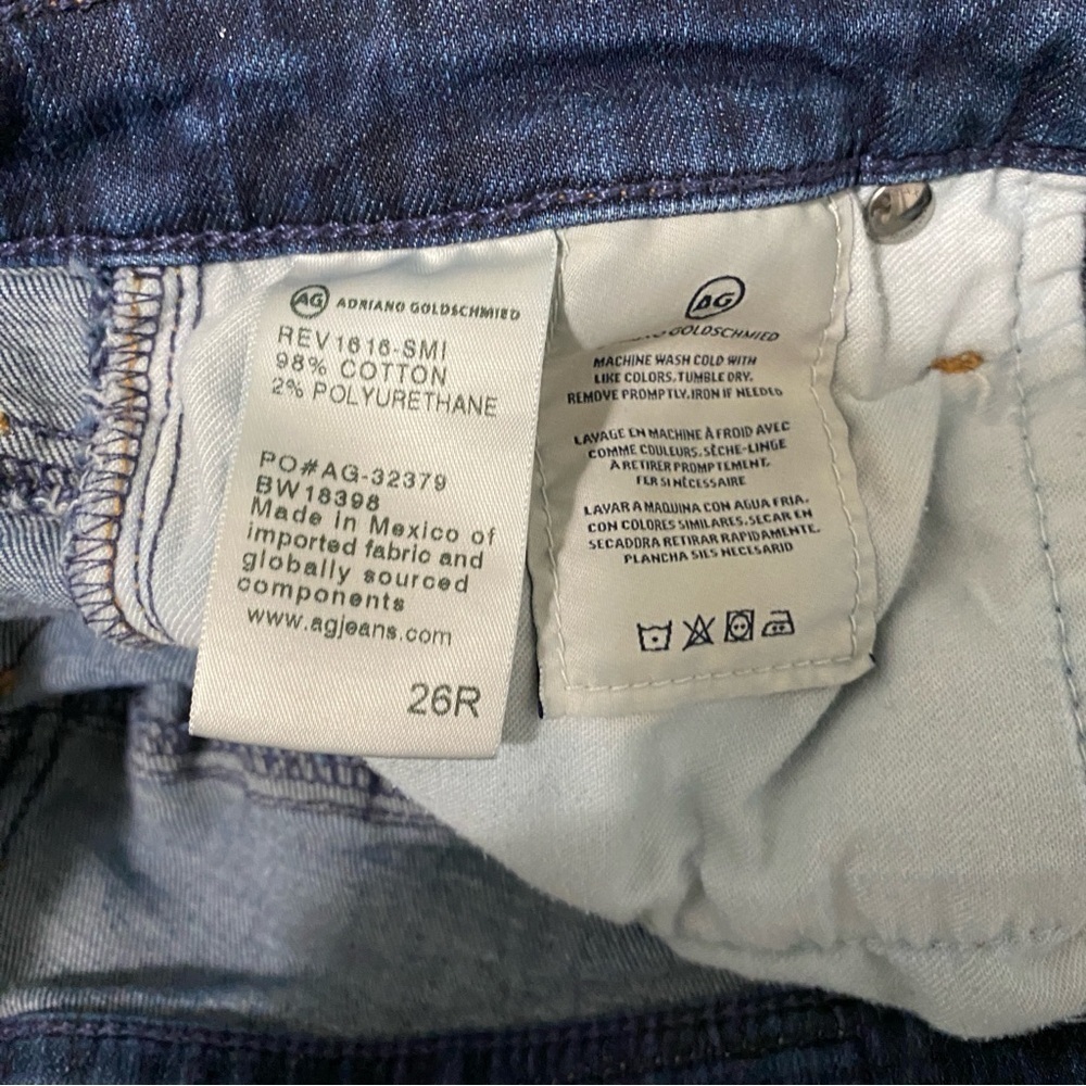 Adriano Goldschmied Jeans Womens 26 (27x32) The Harper Essential Straight Leg - Picture 5 of 12
